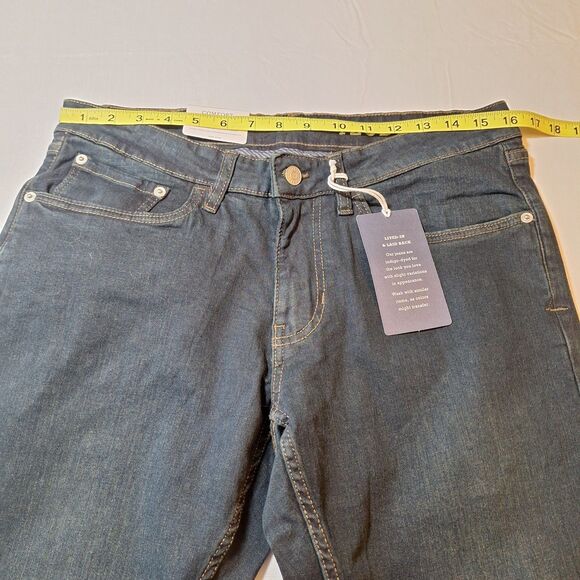 Izod Dark Wash Blue Denim Sport Flex Comfort Stretch Slim Fit Jeans Size 30x32 - Picture 5 of 11